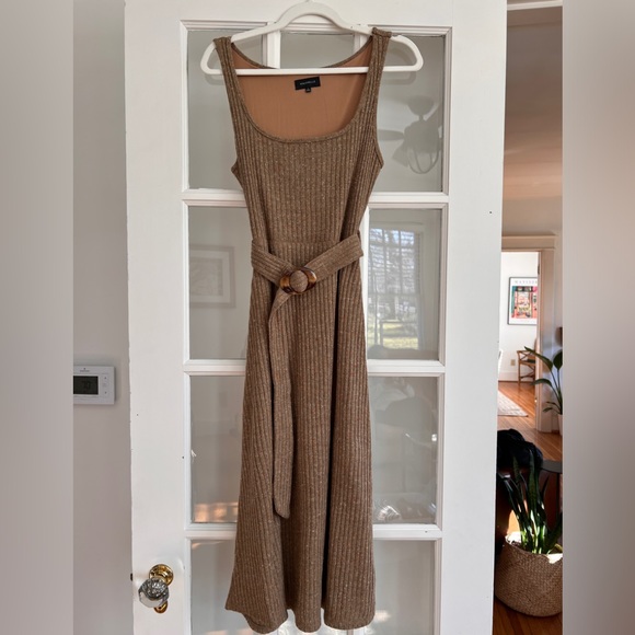 Majorelle Luis Midi Sweater Dress in Mocha Brown - Picture 2 of 5